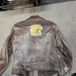 Vintage 40-50's Beck's Flying Toogs Noreaster Horsehide Leather